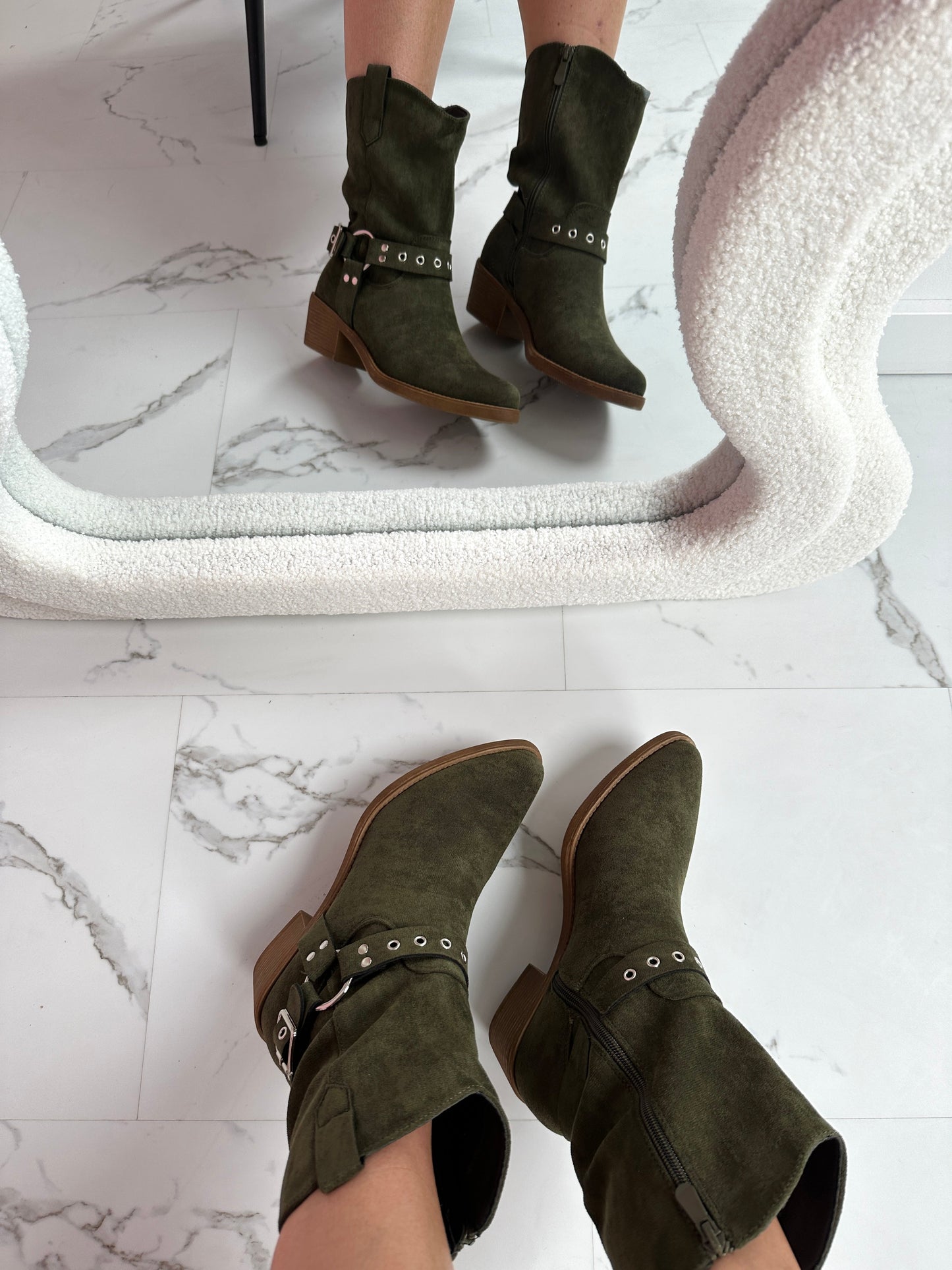 Celeste Green Boots