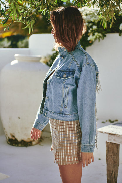 Amelia Denim Bomber