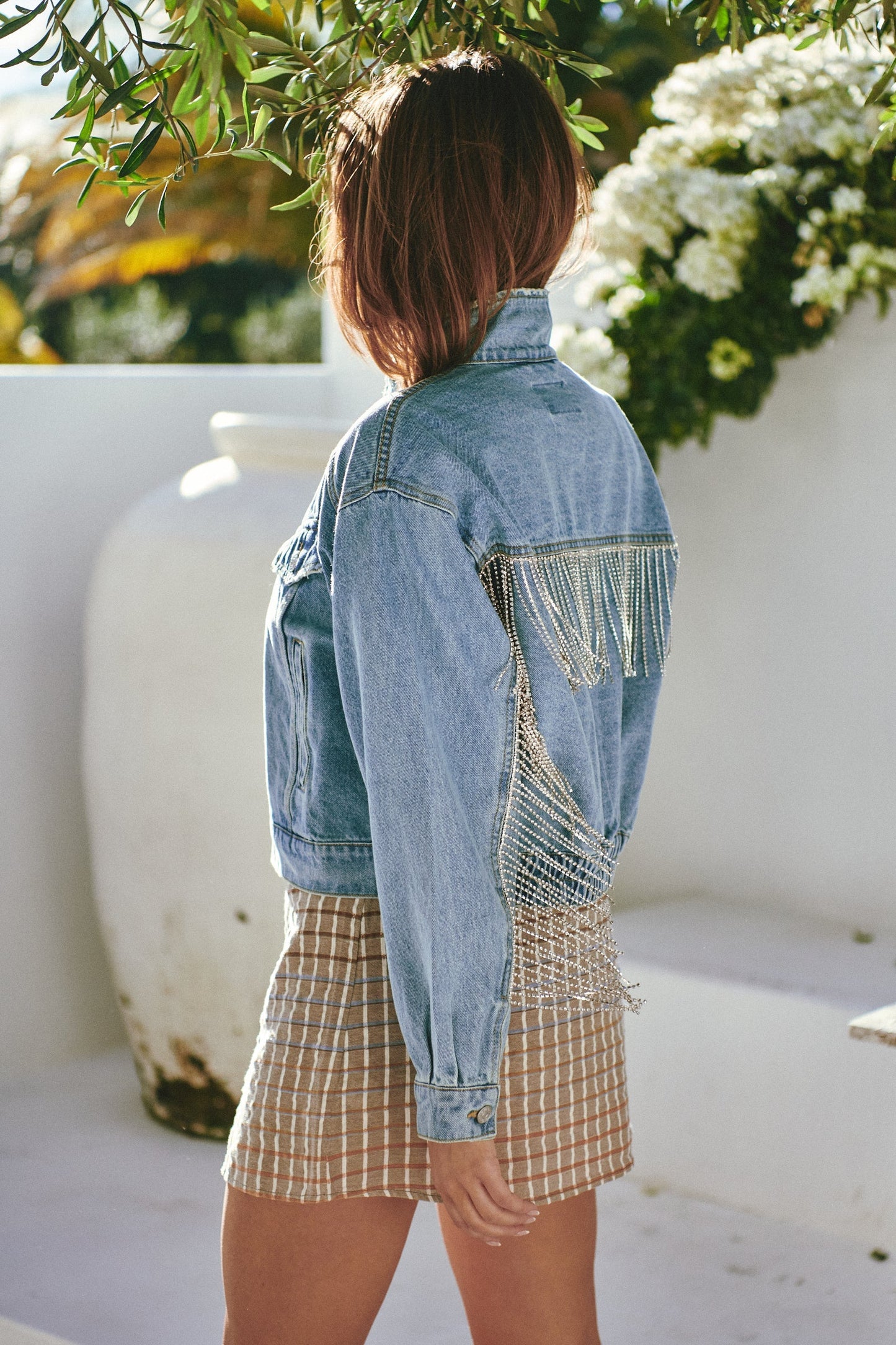 Amelia Denim Bomber