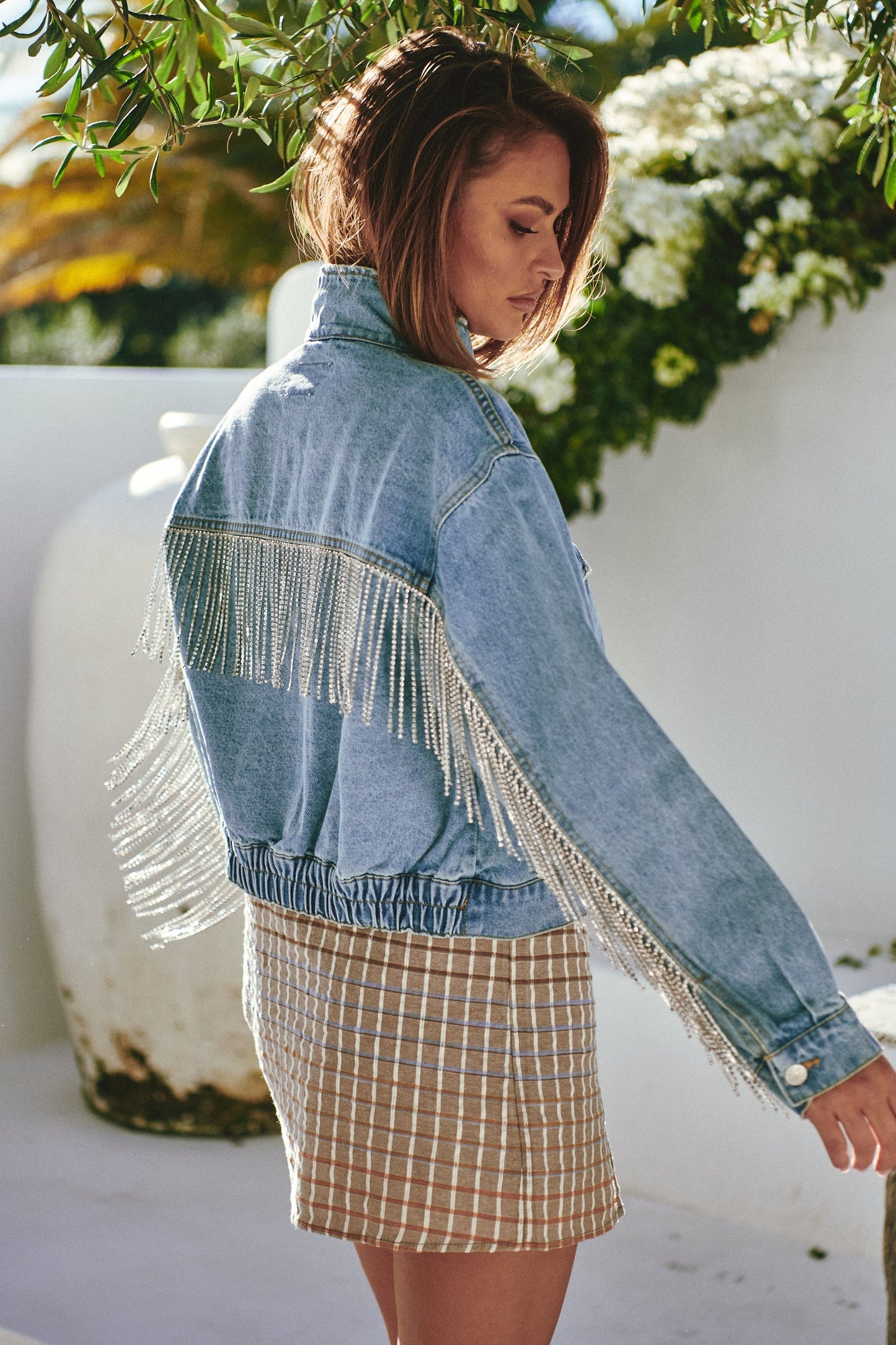 Amelia Denim Bomber