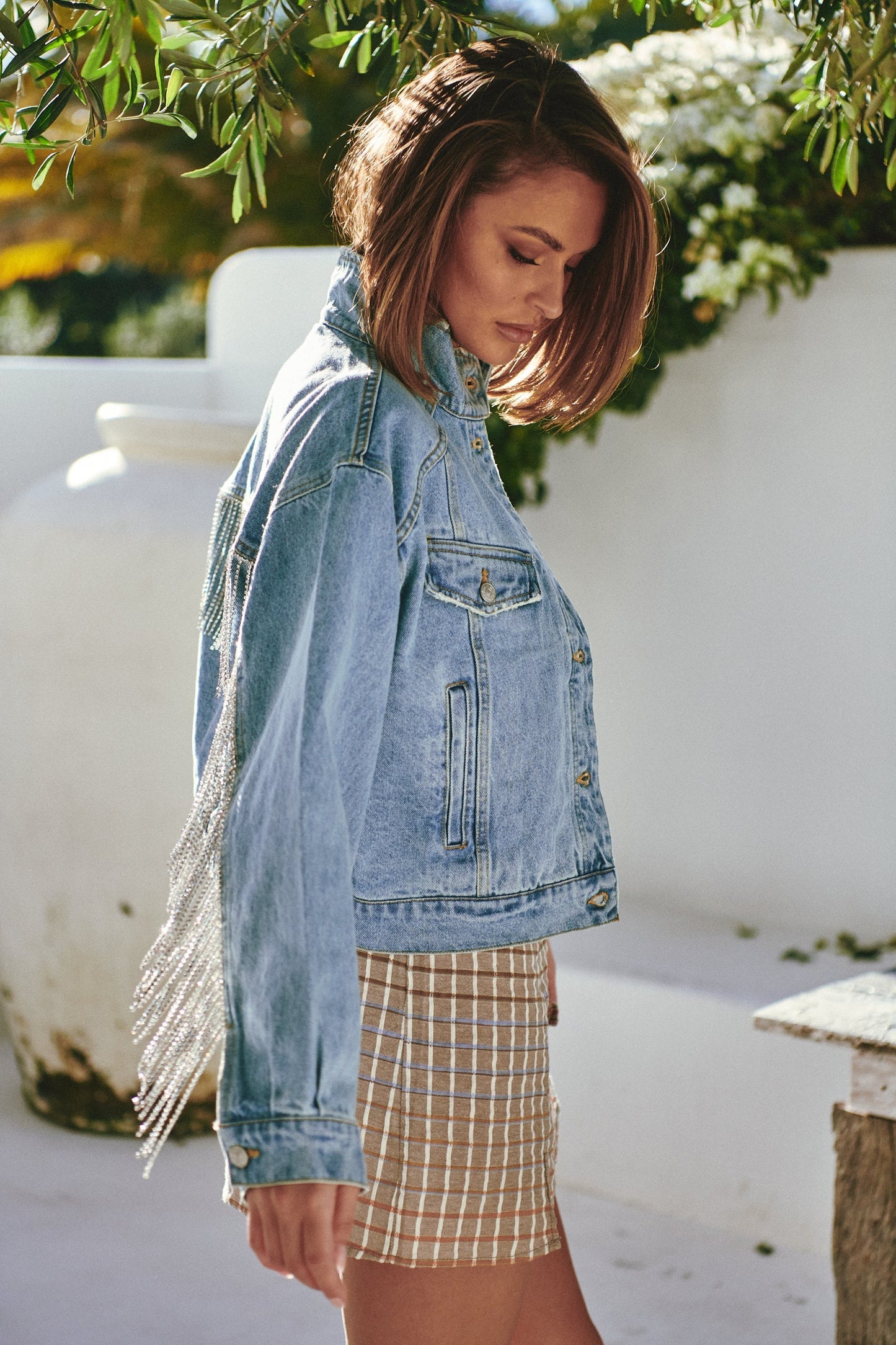 Amelia Denim Bomber