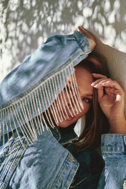Amelia Denim Bomber