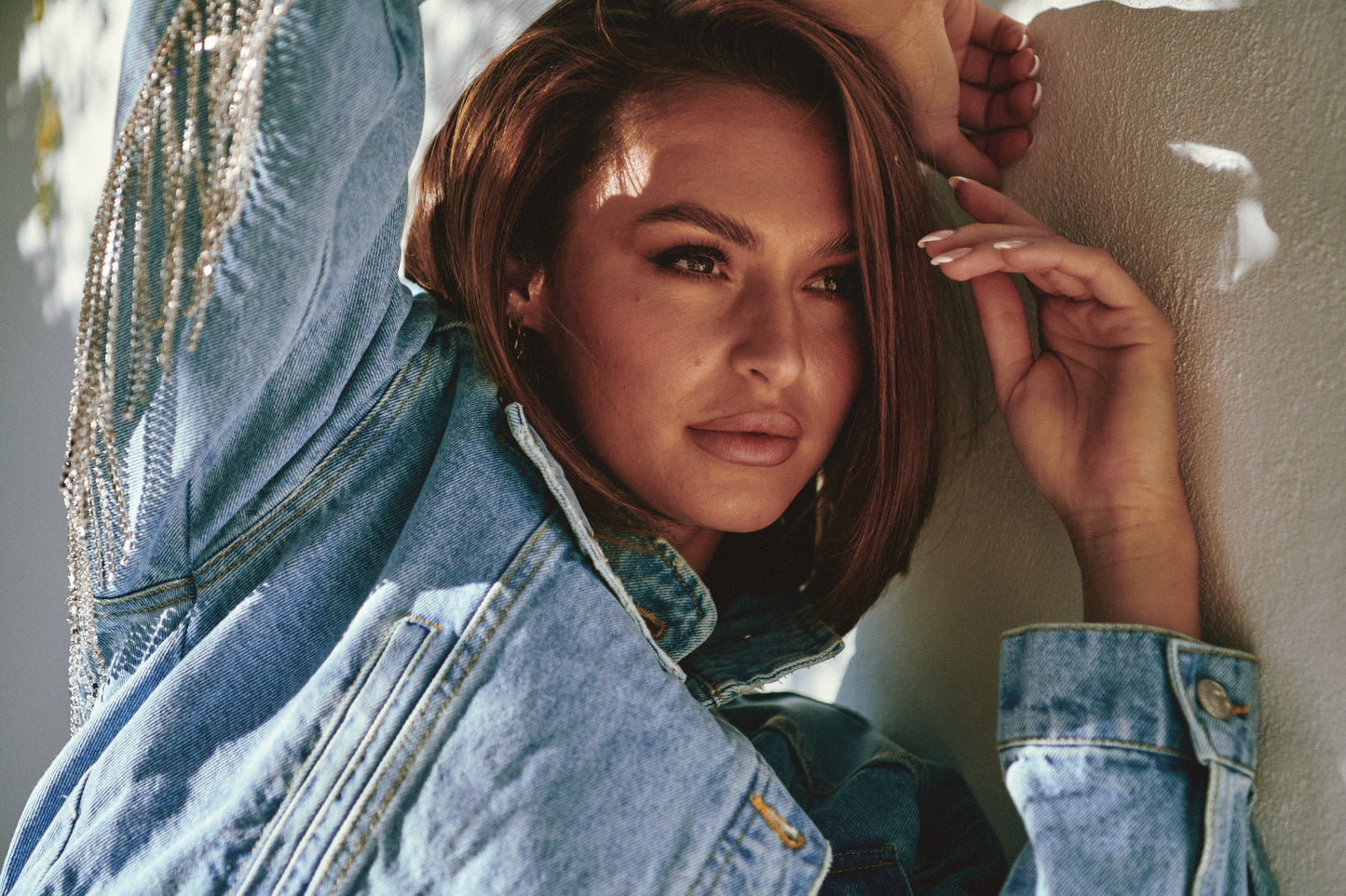 Amelia Denim Bomber