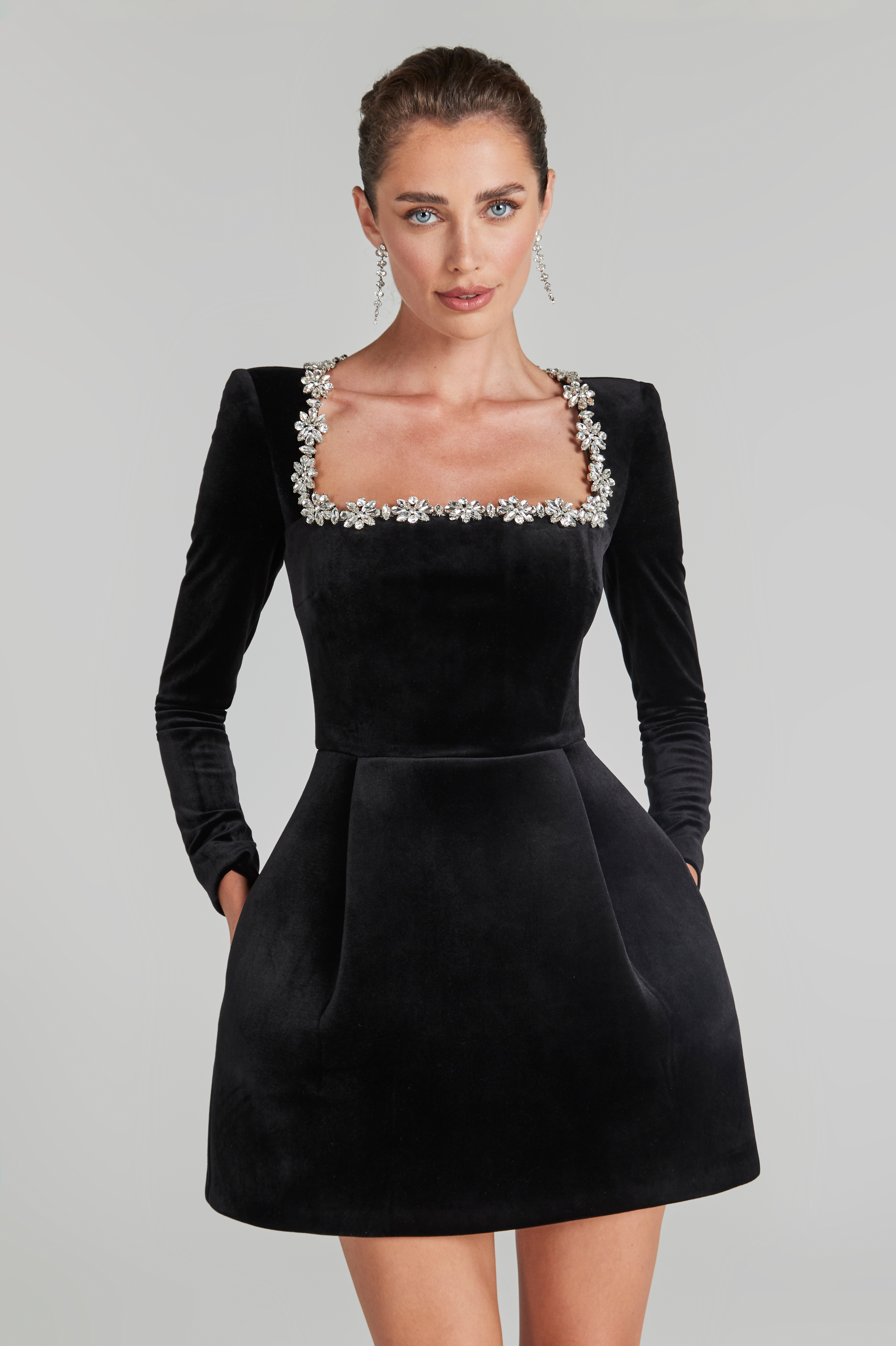 Amelia Velvet Mini Dress