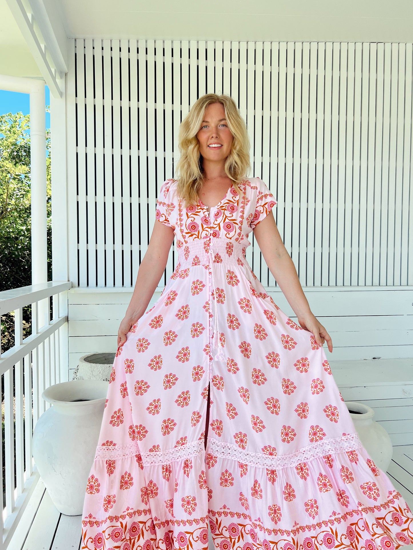 Romi Maxi Dress - Desert Wildflower Print