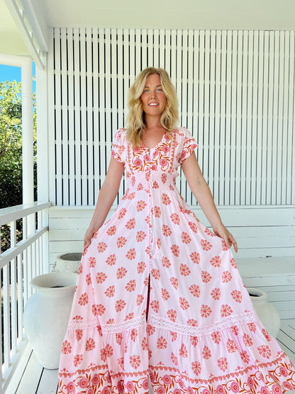Romi Maxi Dress - Desert Wildflower Print