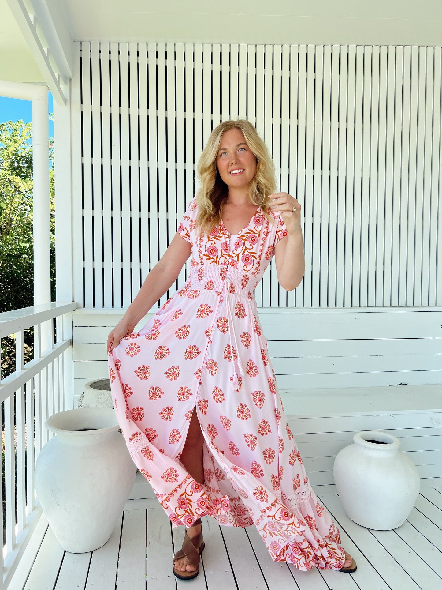 Romi Maxi Dress - Desert Wildflower Print