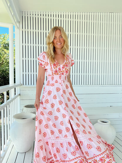 Romi Maxi Dress - Desert Wildflower Print