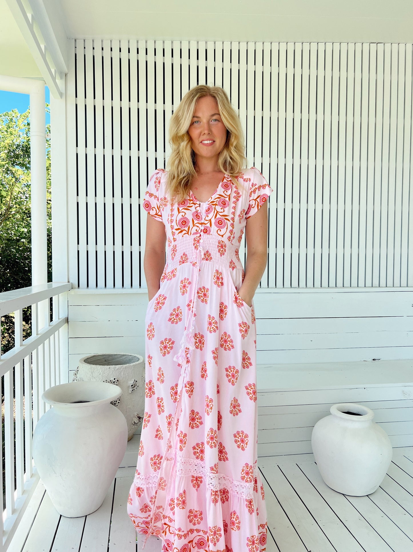 Romi Maxi Dress - Desert Wildflower Print