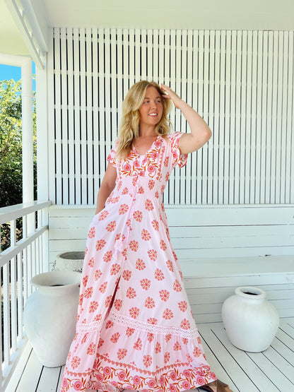 Romi Maxi Dress - Desert Wildflower Print