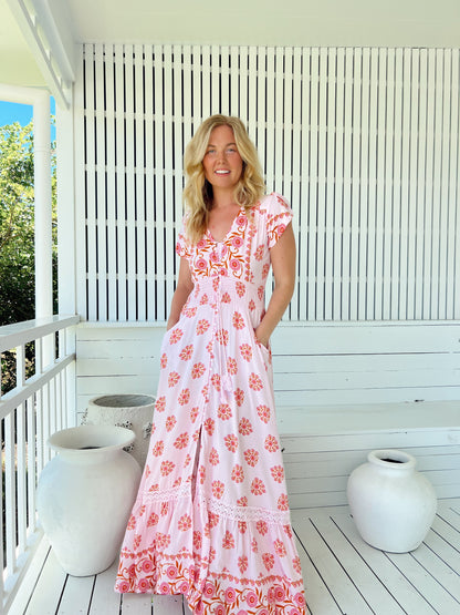 Romi Maxi Dress - Desert Wildflower Print