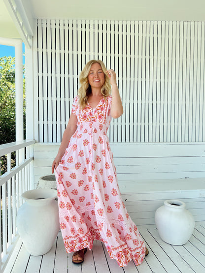 Romi Maxi Dress - Desert Wildflower Print