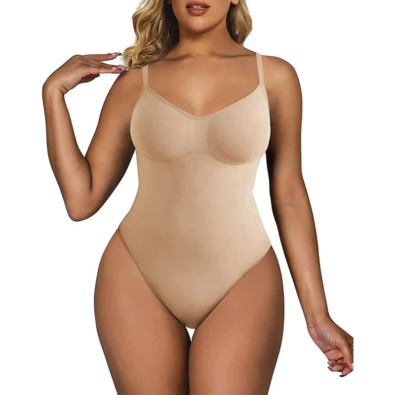 Women One Piece plus size Waist Trainer Jumpsuits Slim Full Body Briefs Shapewear Tummy Control Tops Seamless Thong Bodysuit