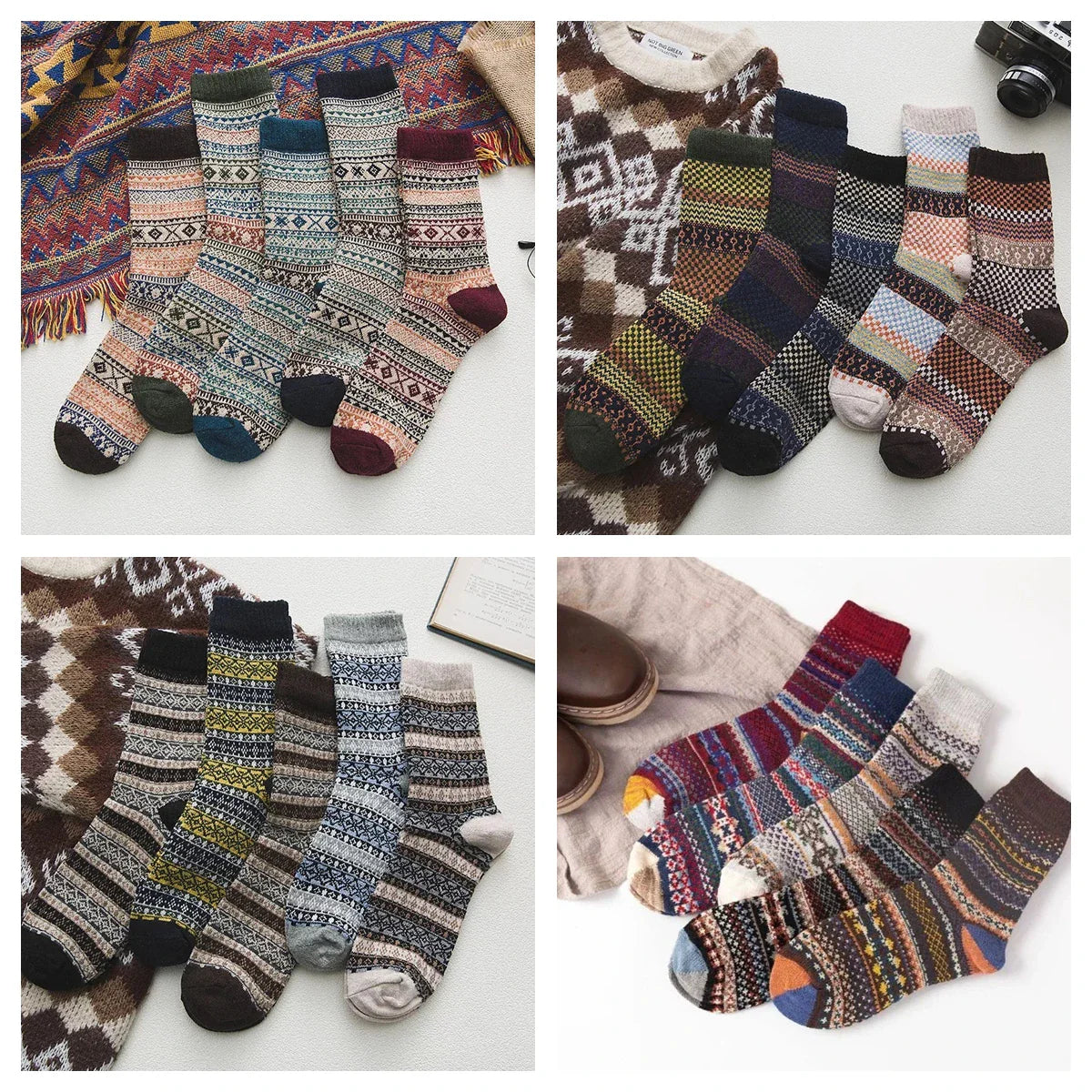 Isabella - (1 pair) Wool Blend Socks