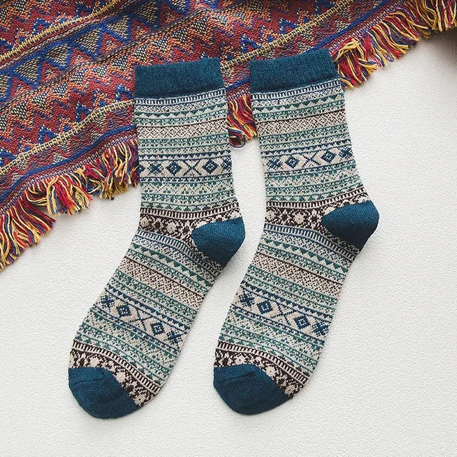 Isabella - (1 pair) Wool Blend Socks