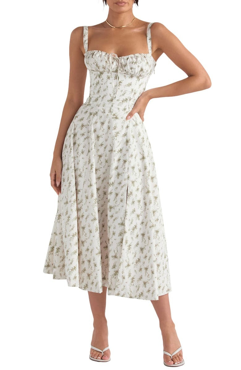 Freya Floral Midi Dress