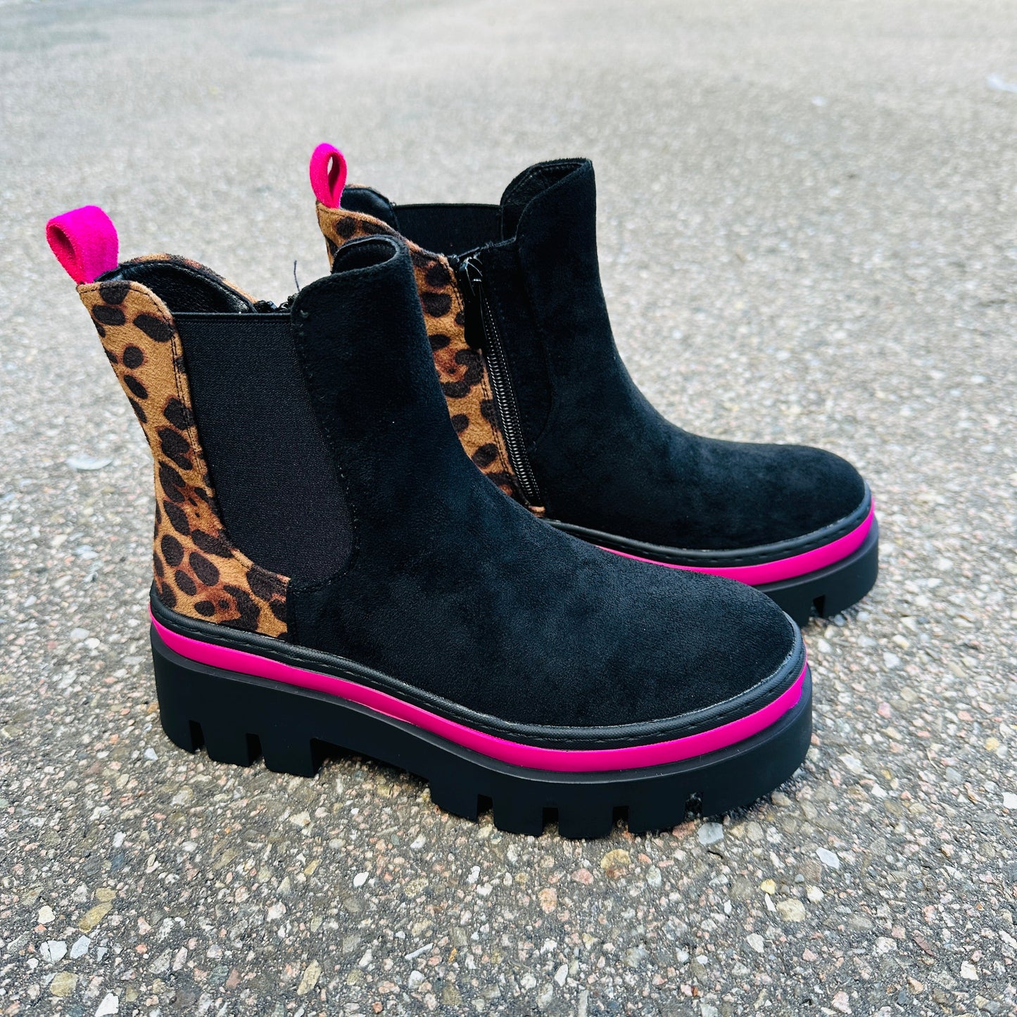 Ankle Fuchsia Boots