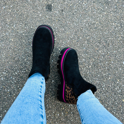 Ankle Fuchsia Boots