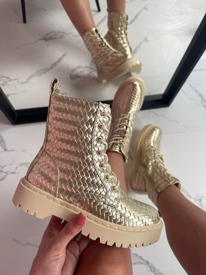 Martina Gold Boots