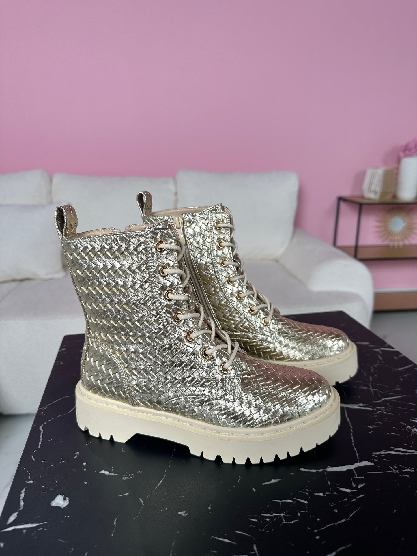 Martina Gold Boots