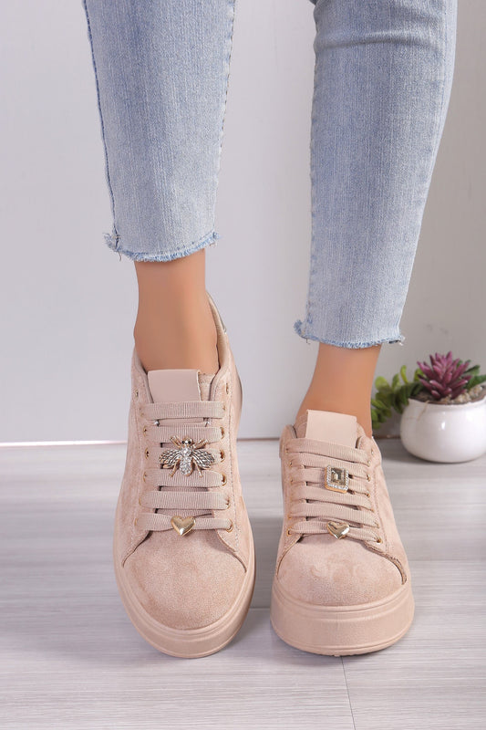 Bee Suedine Khaki Sneaker