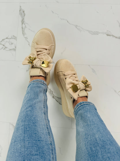 Bow Beige Sneaker