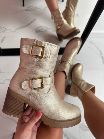 Romée Gold Boots