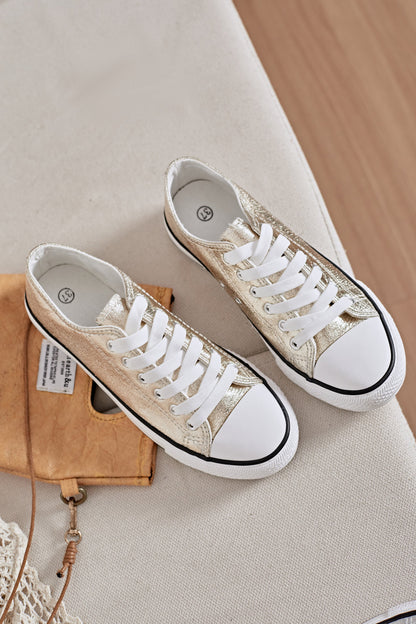 Gold Stary Sneaker