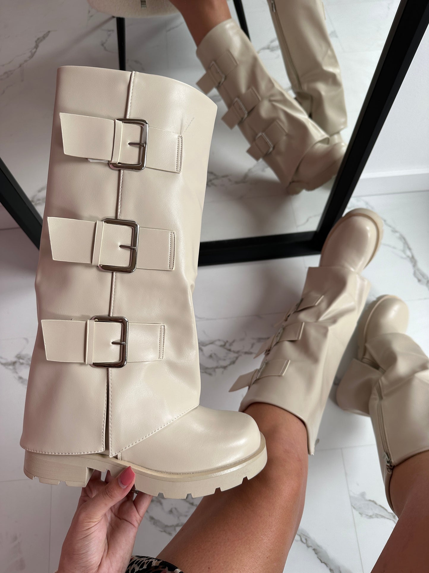 Cassie Beige Boots