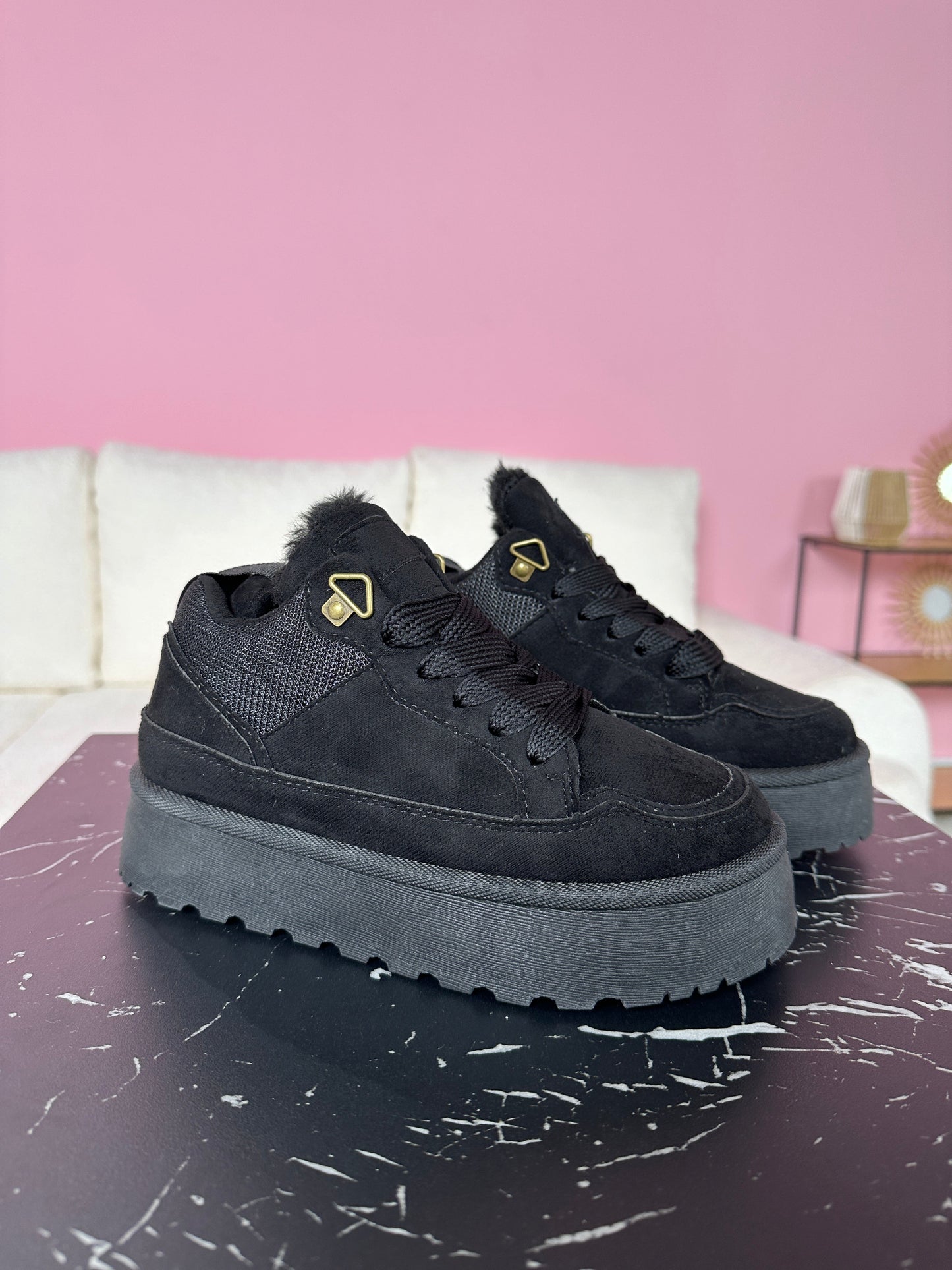 Plateau Fury Black Sneaker