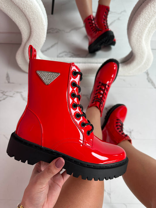 Prida Red Boots