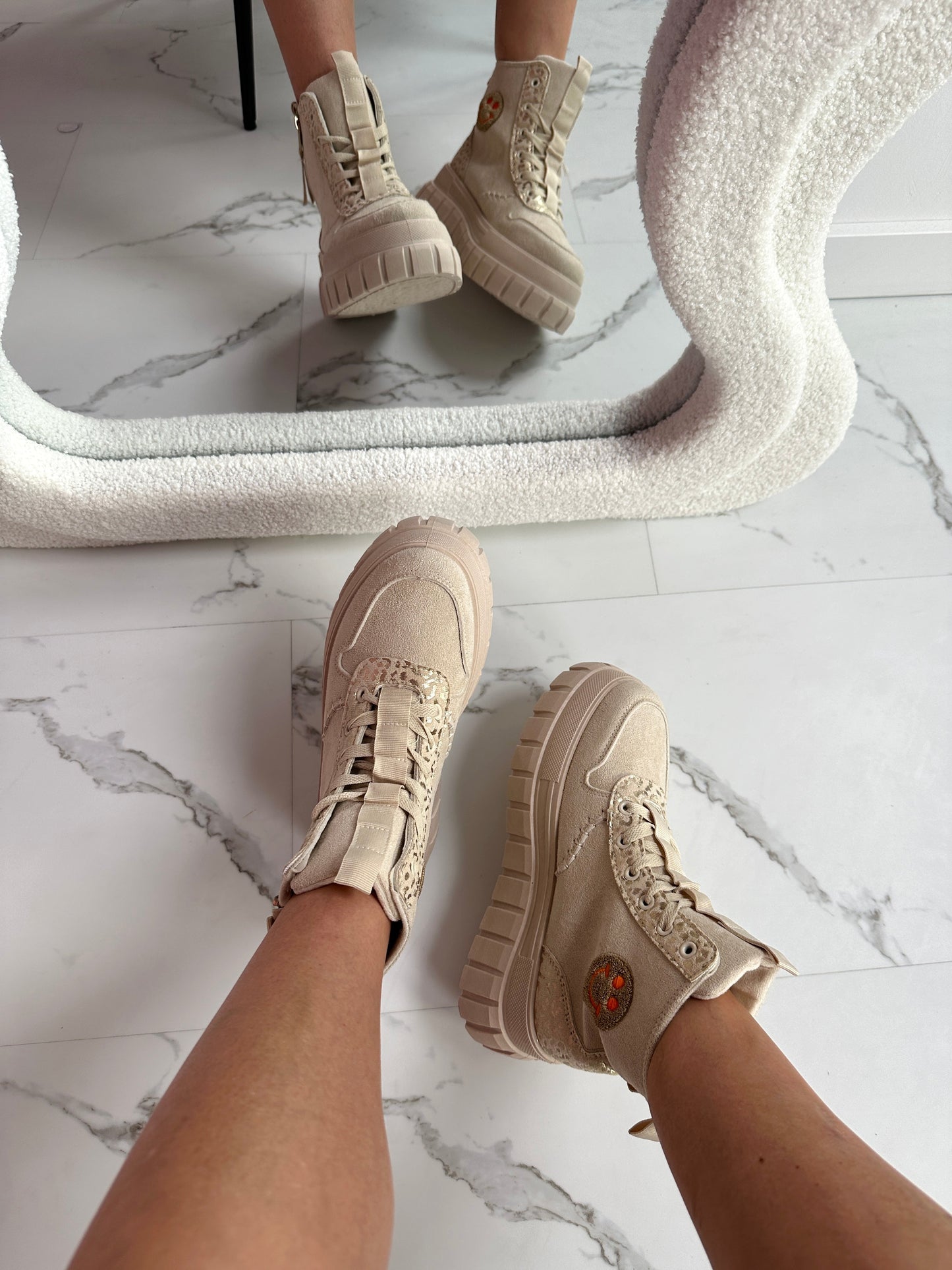 Emoji Beige shoes