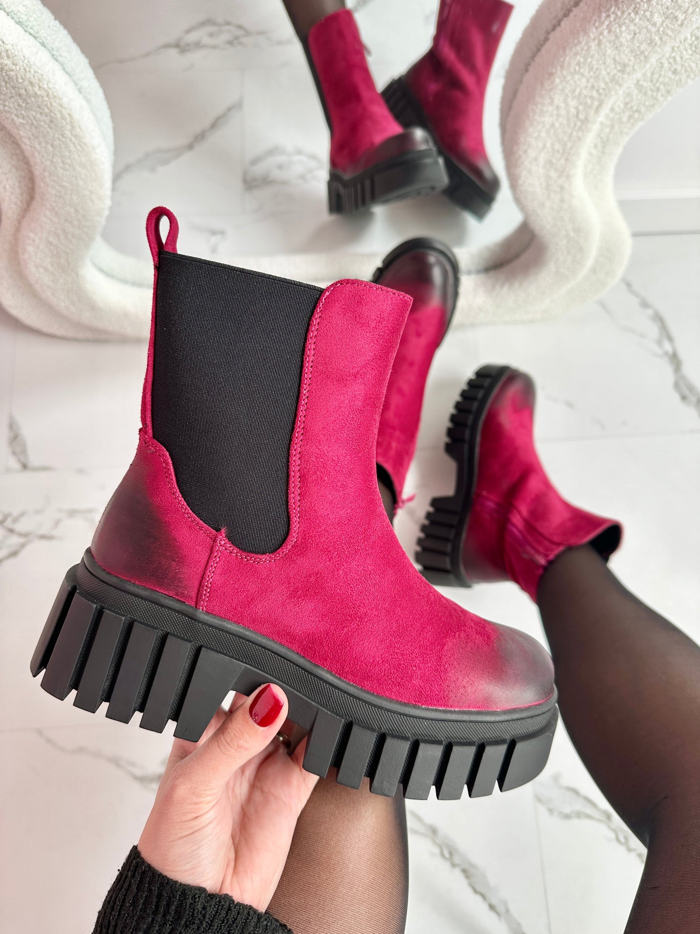 Mille Fuchsia Boots