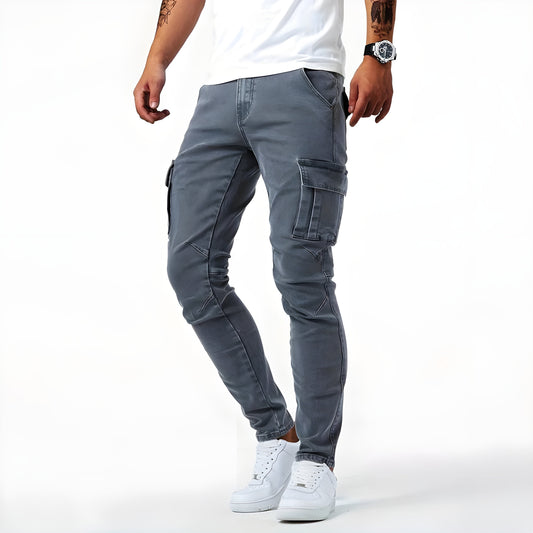 Francis - Stretch Denim Cargo Trousers