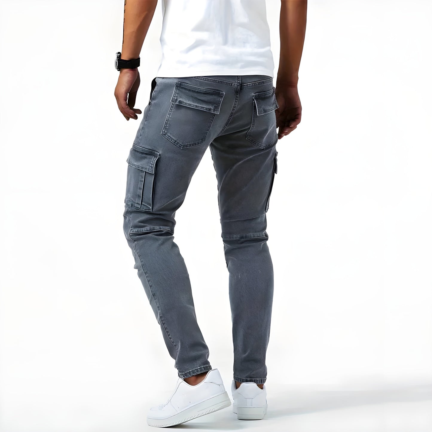 Francis - Stretch Denim Cargo Trousers