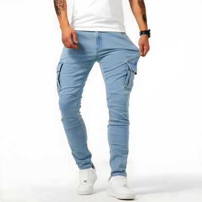 Francis - Stretch Denim Cargo Trousers