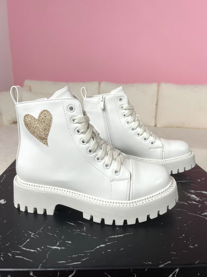 Lovey White Boots