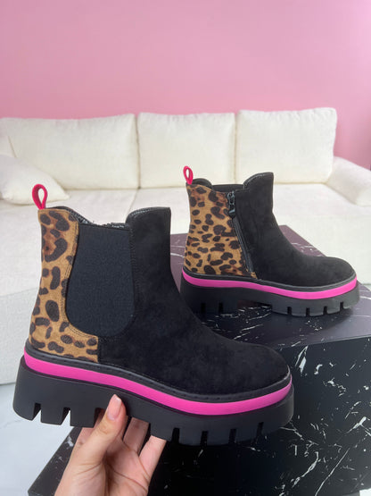 Ankle Fuchsia Boots