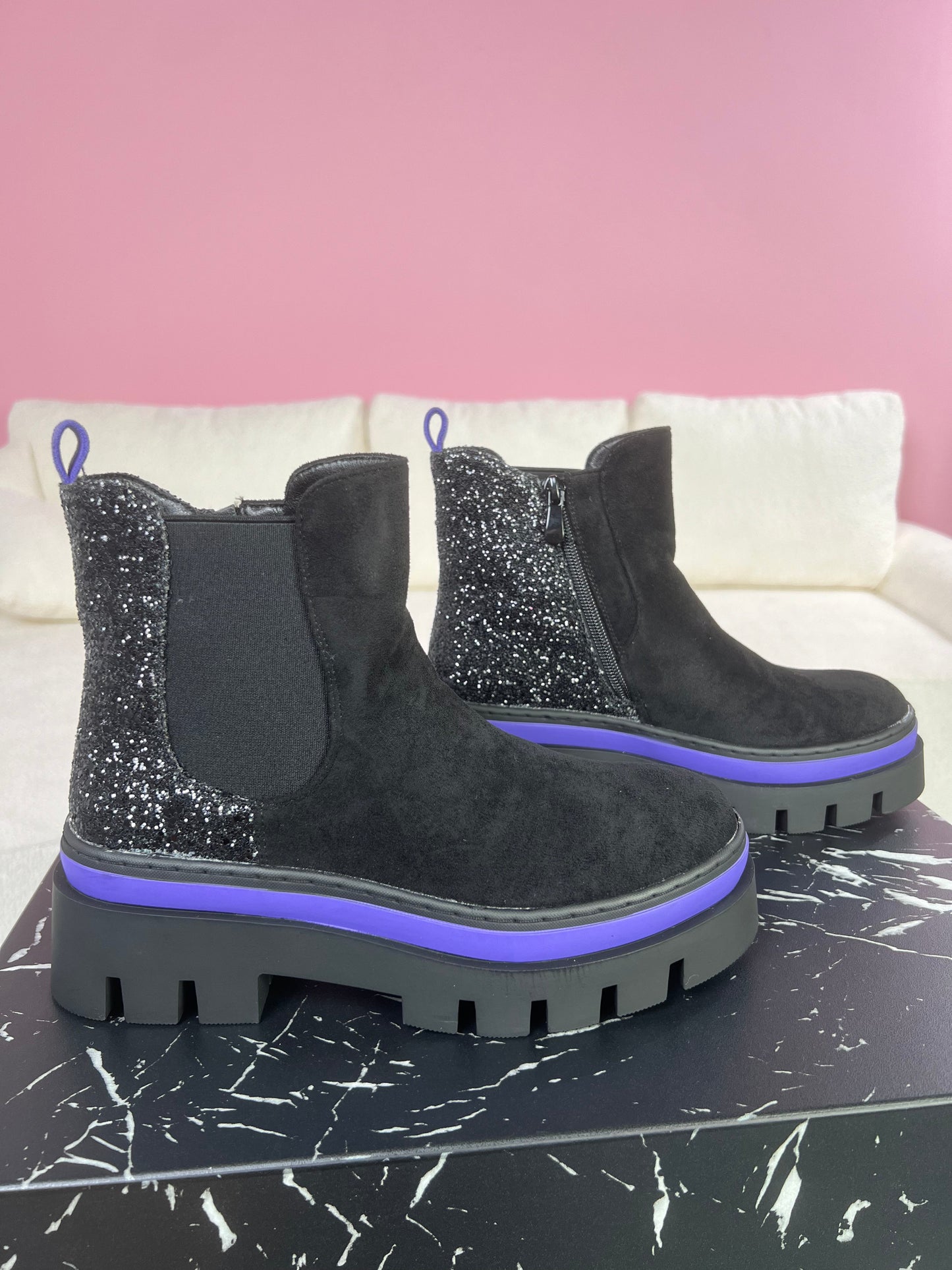 Ankle Purple Boots