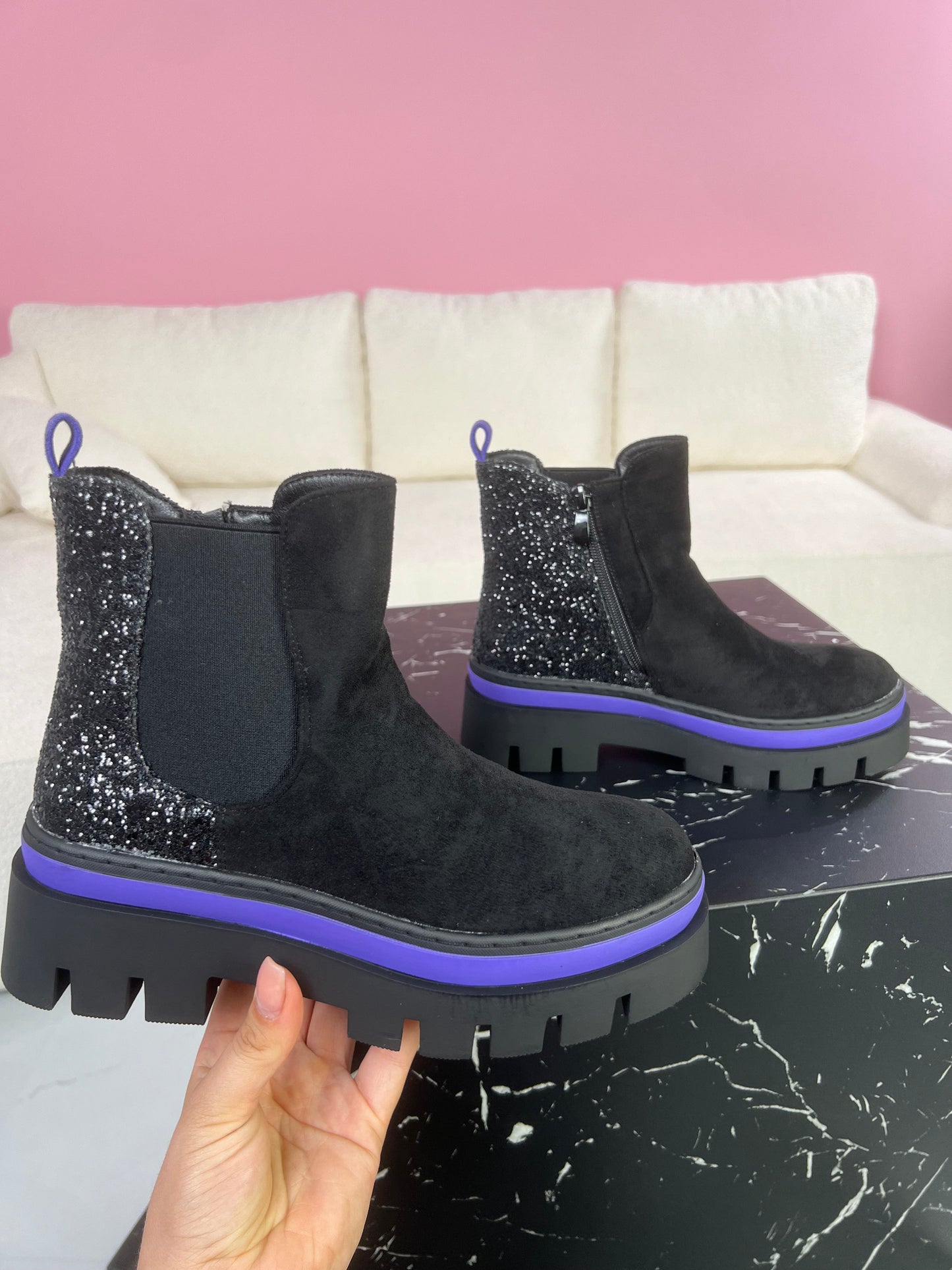 Ankle Purple Boots