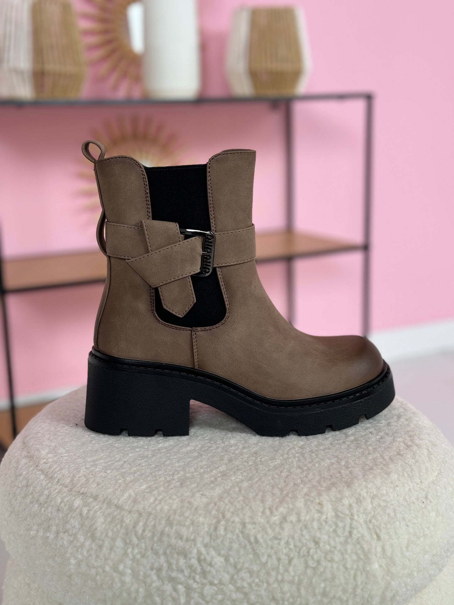 Bianca Khaki Boots