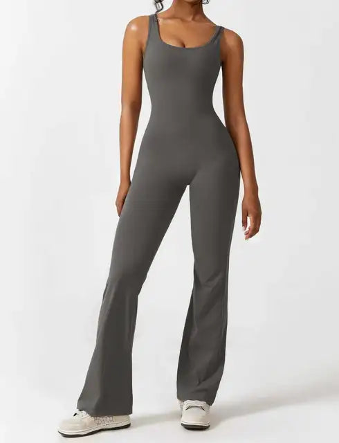 Jennifer™ | Yoga Jumpsuit with Open Back