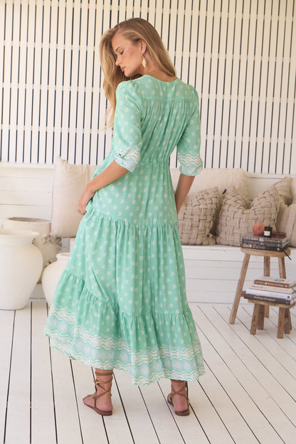 Sea Foam Tessa Maxi Dress