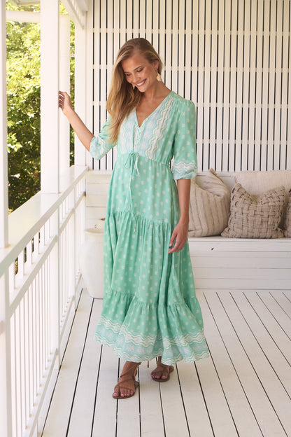 Sea Foam Tessa Maxi Dress