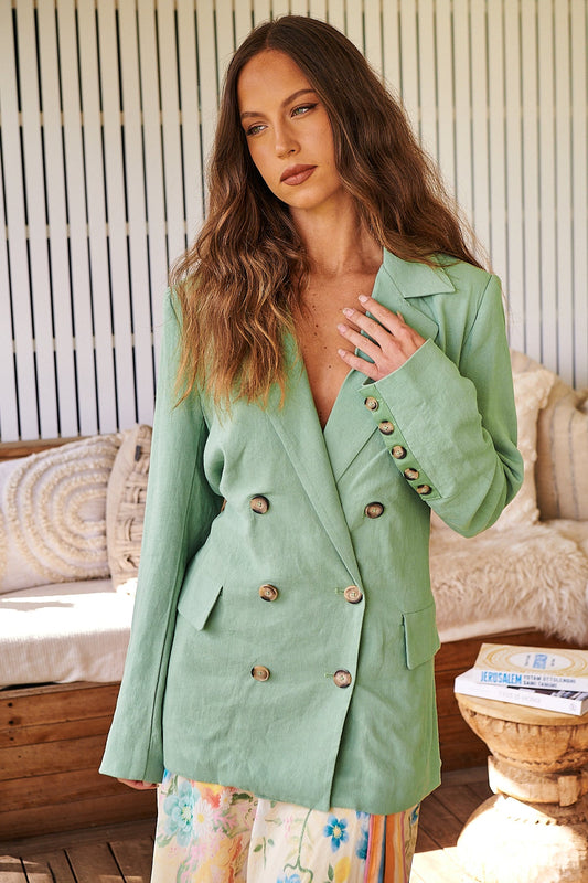 Free People Olivia Grassland Blazer