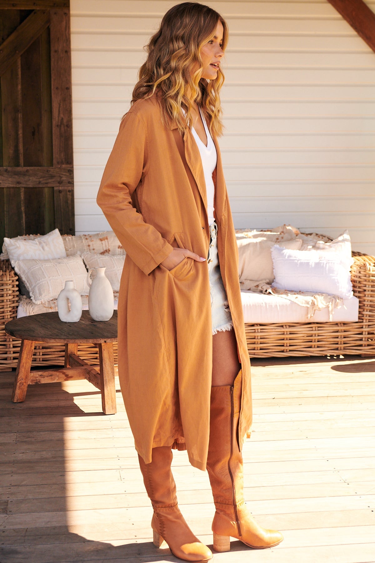 Bright Cider Rae Duster by Free People
