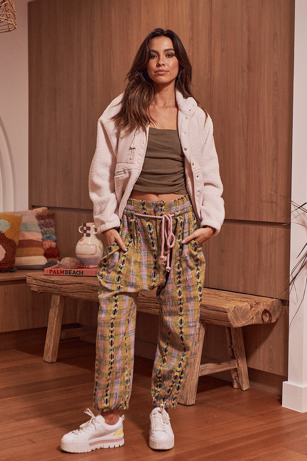 - Ava Cotton Top  
- Ella Midi Dress  
- Mia Relaxed Pants  
- Chloe Denim Jacket