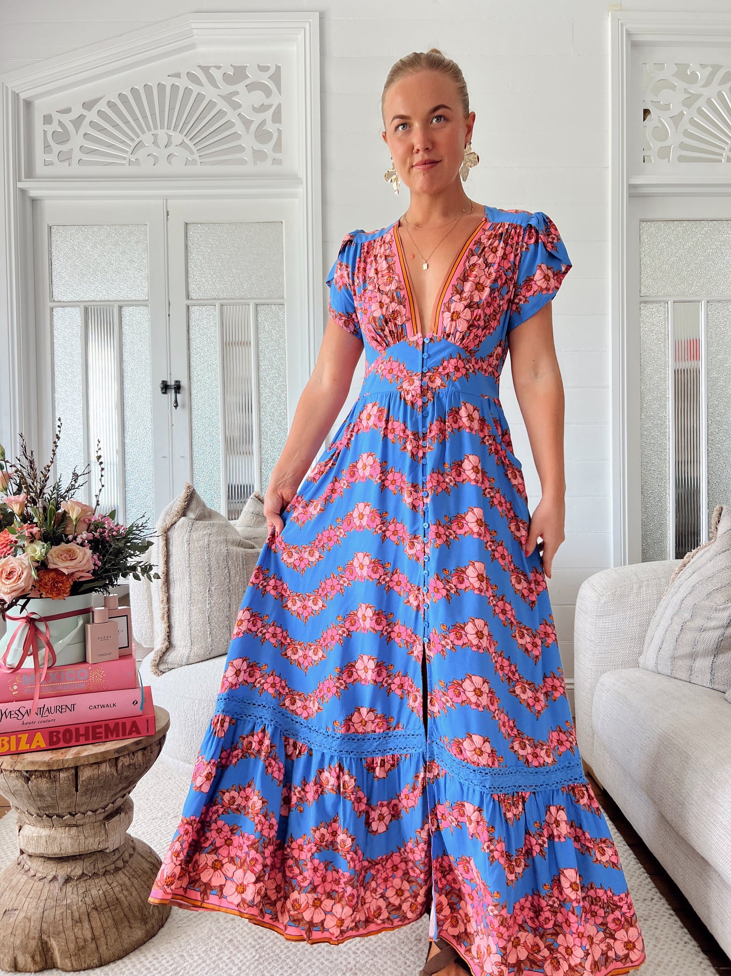 Little Flowers Tabitha Maxi Dress