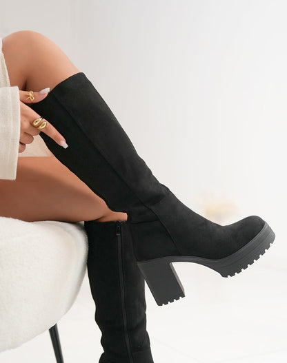 Lua Black High Boots