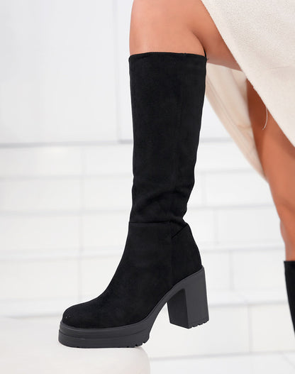 Lua Black High Boots